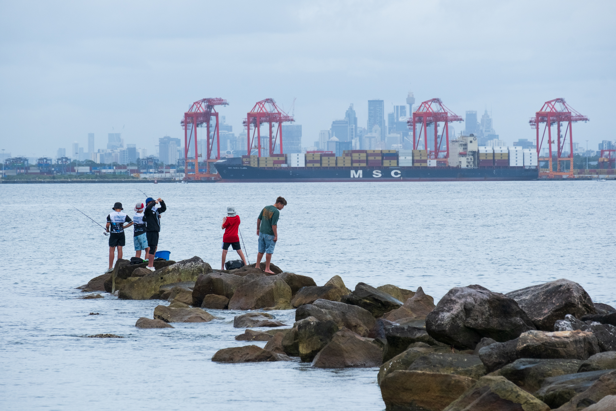 Kids playing, Kurnell