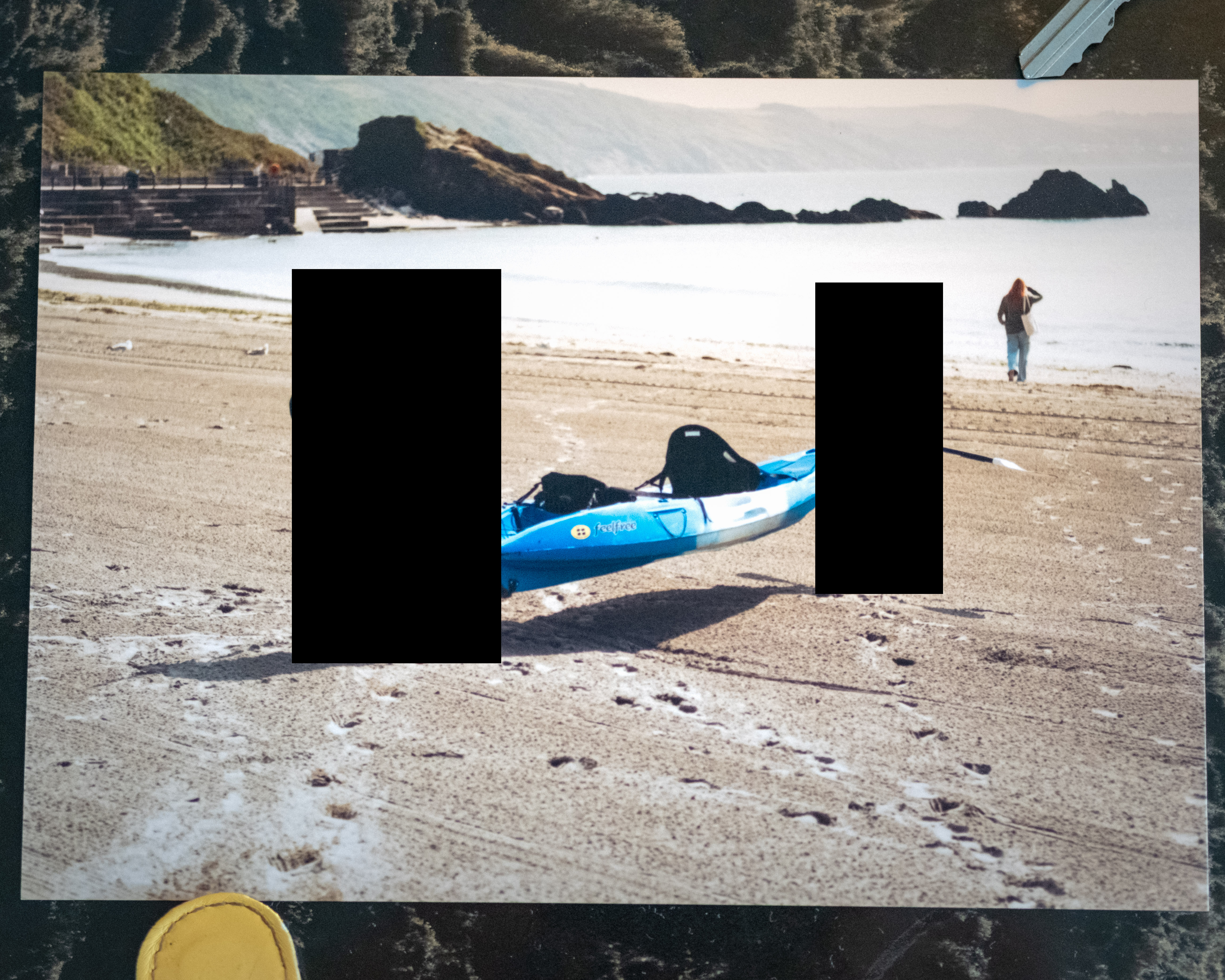 Watercraft, unoccupied beach scene